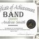 Band Certificate Templates