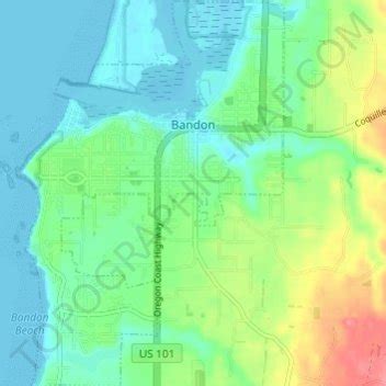 MyTopo Bandon, Oregon USGS Quad Topo Map