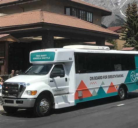 Banff shuttle boarding