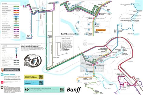 Banff shuttle map