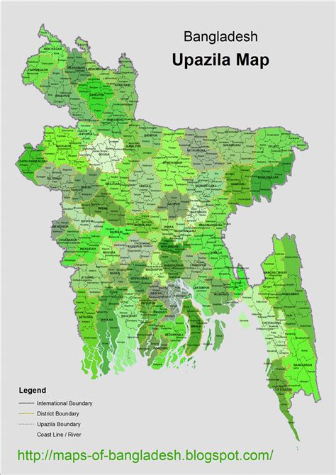 Bangladesh Upazila Map