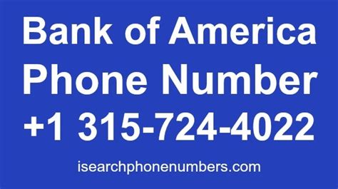 Bank Of America Credit Card Number Phone