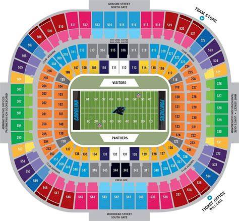 Bank Of America Football Stadium Seating Chart