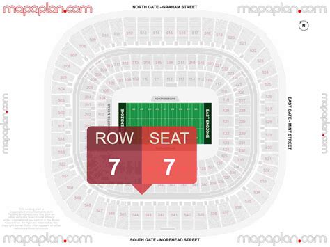 Bank Of America Stadium Detailed Seating Chart
