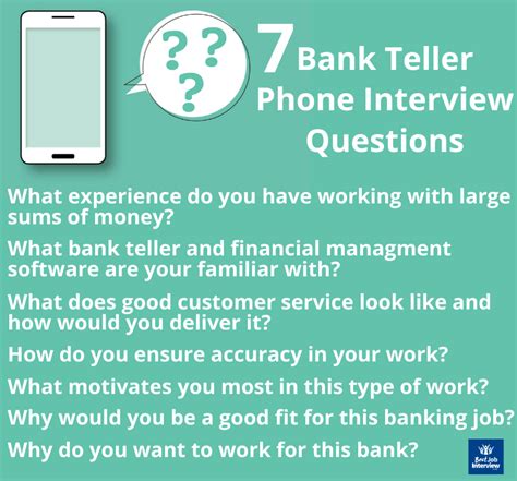 Bank Teller Phone Interview Questions