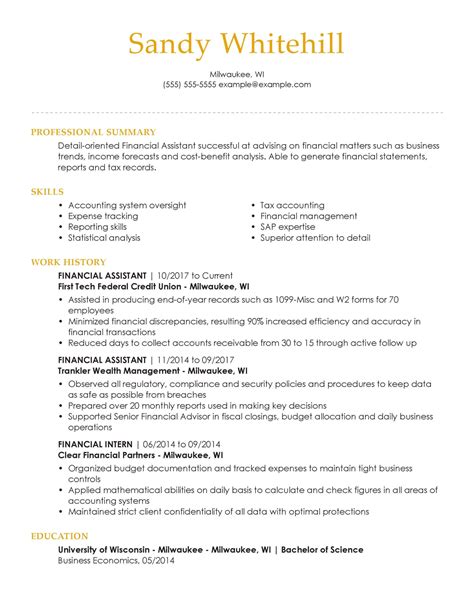 Banking Resume Templates