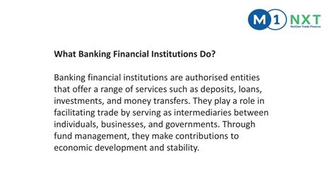 Banking and Financial Institutions