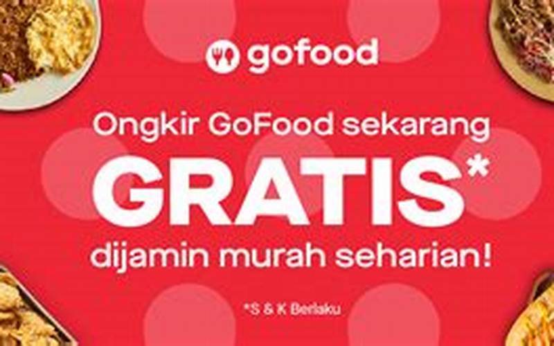 Banner Promosi Free Delivery Gofood
