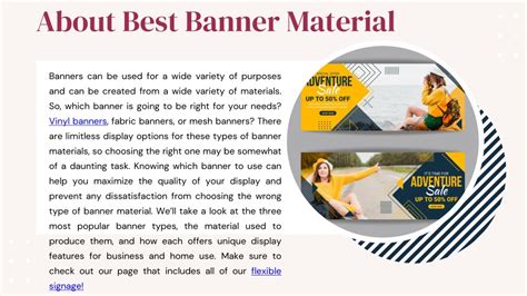 Banner Material Choices