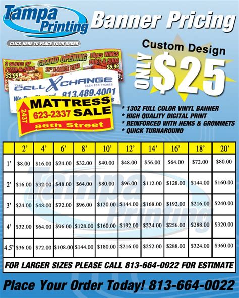 Banner Pricing Calculator