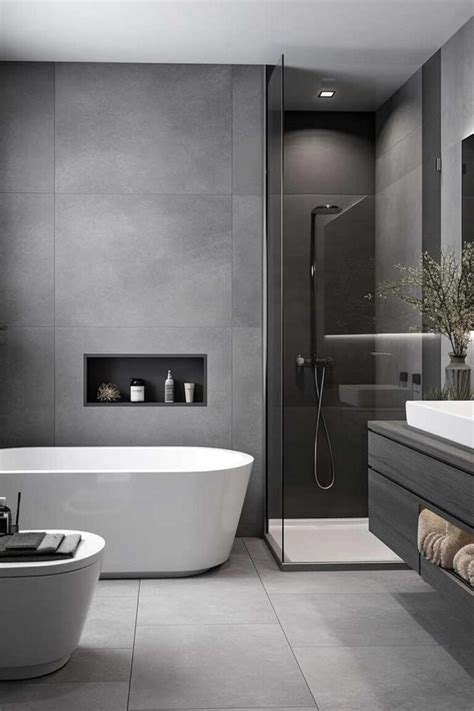 Banos Modernos Color Gris