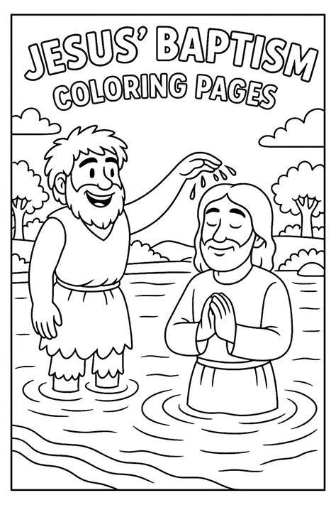 Baptism Coloring Pages
