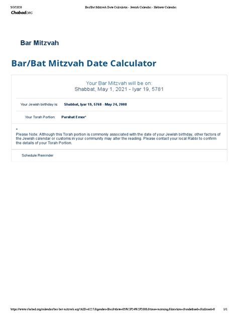 Plan Your Perfect Bar Mitzvah with our Date Calculator - Never Miss an Important Date Again!