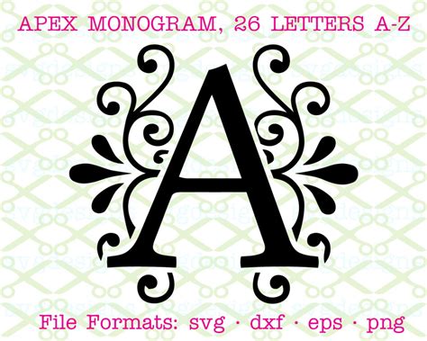 Download Bar Monogram SVG File - SVG Design Cut Files