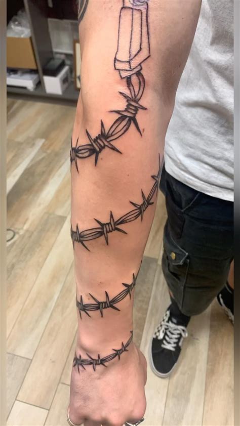 Barb Wire Tattoo On Arm