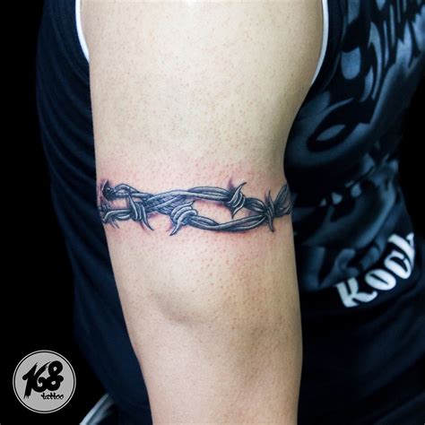 60 Barbed Wire Tattoo Designs For Men Cut Into Ideas