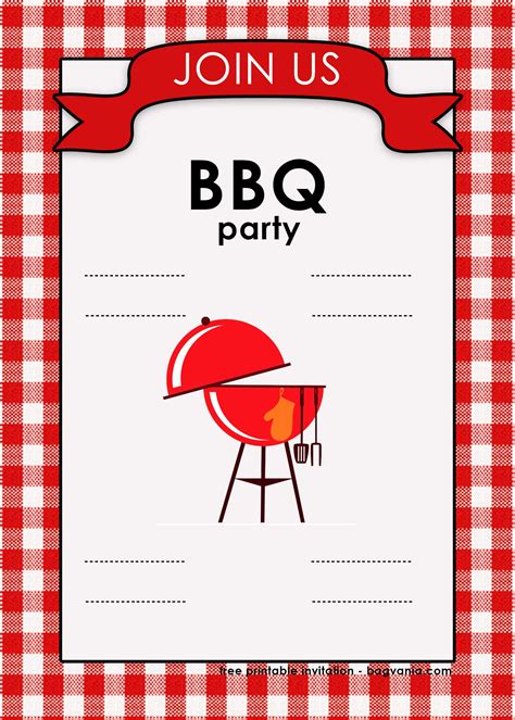 Barbecue Invitation Template