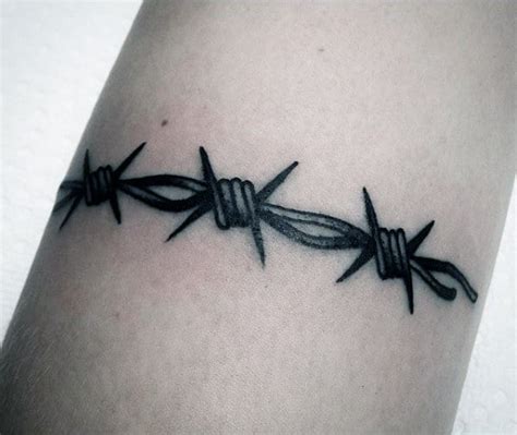 20 Barbed Wire Tattoos With Powerful and Creative Meanings
