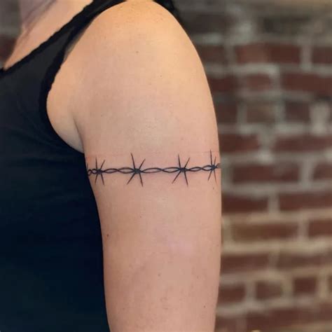 Barbed Wire Tattoo Around Arm Meaning
