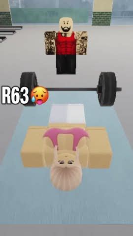 Barbell Challenge Roblox #r63 #roblox #robloxanimation 