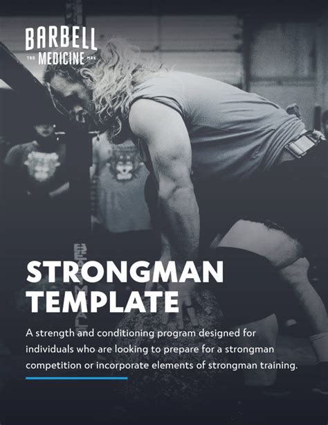 Barbell Medicine Bodybuilding Template