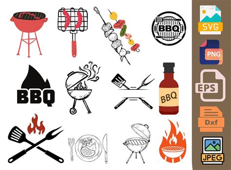 Download Barbeque BBQ Bundle Files For Crafts
