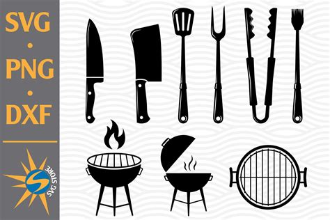 Download Barbeque BBQ Bundle Silhouette DXF Files