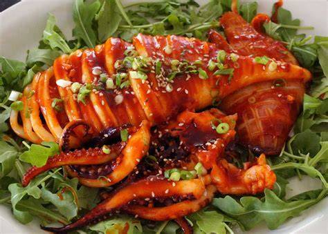 Barbeque Calamari Recipe - Chefinoz