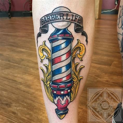 Barber Pole Tattoo