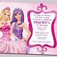 Barbie Birthday Party Invitation Template