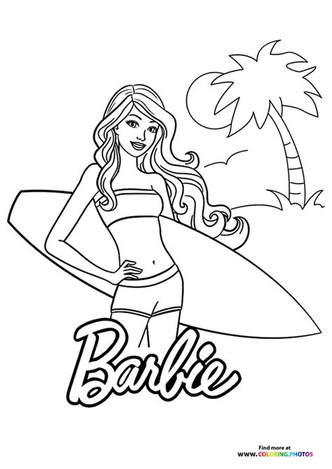 Barbie Color Pages