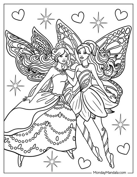 Barbie Fairy Coloring Pages