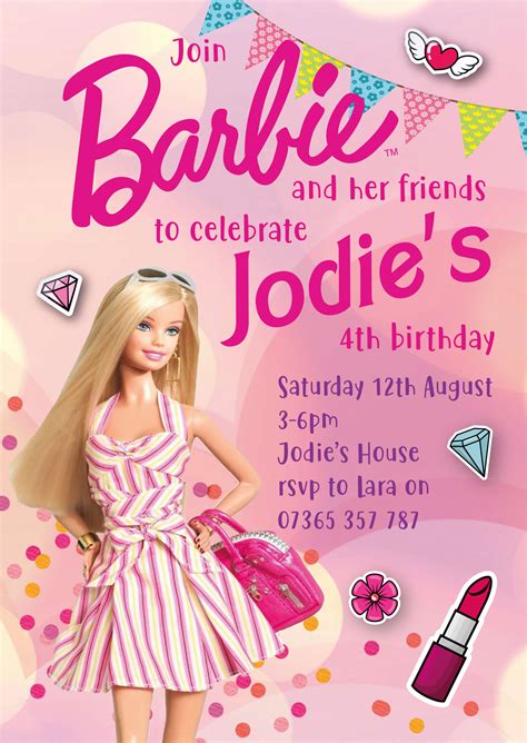 Barbie Flyer Template