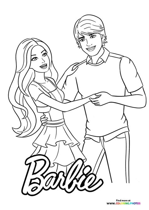 Barbie Ken Coloring Pages