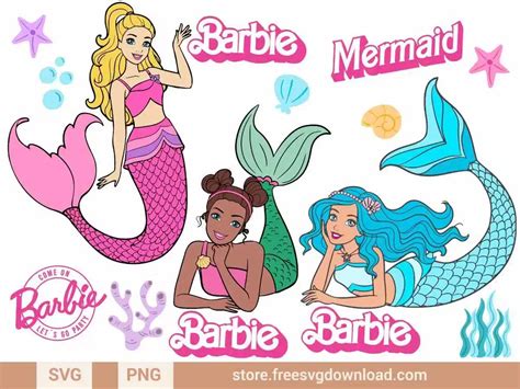 Dive into Underwater Fantasy with Magical Barbie Mermaid SVG Designs