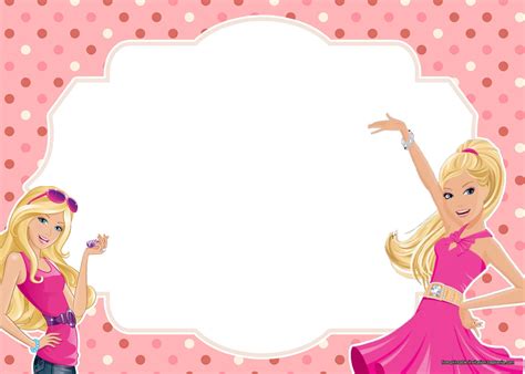 Barbie Party Invitation Templates