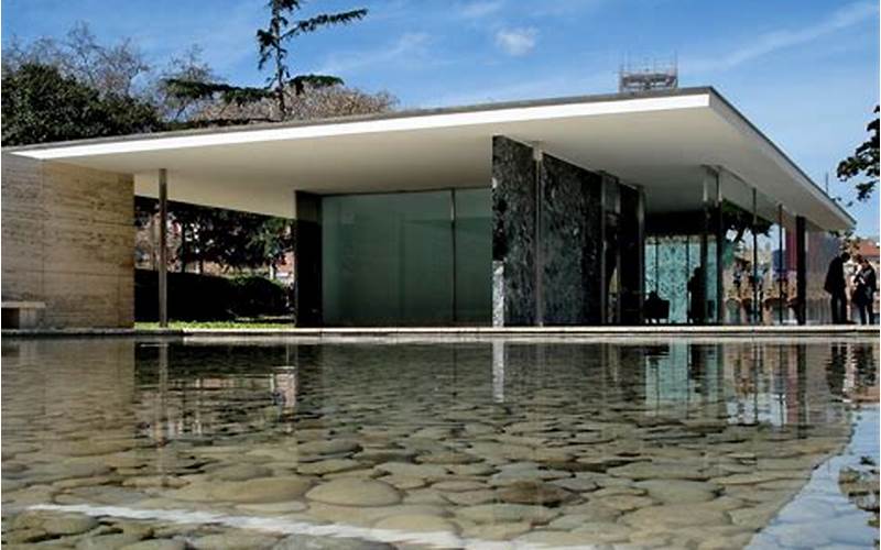 Barcelona Pavilion By Mies Van Der Rohe