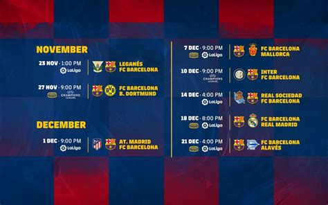 Sports Barcelona Match Schedule for La Liga, 201415