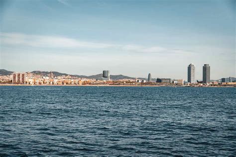 Barcelona Sunset Over Water