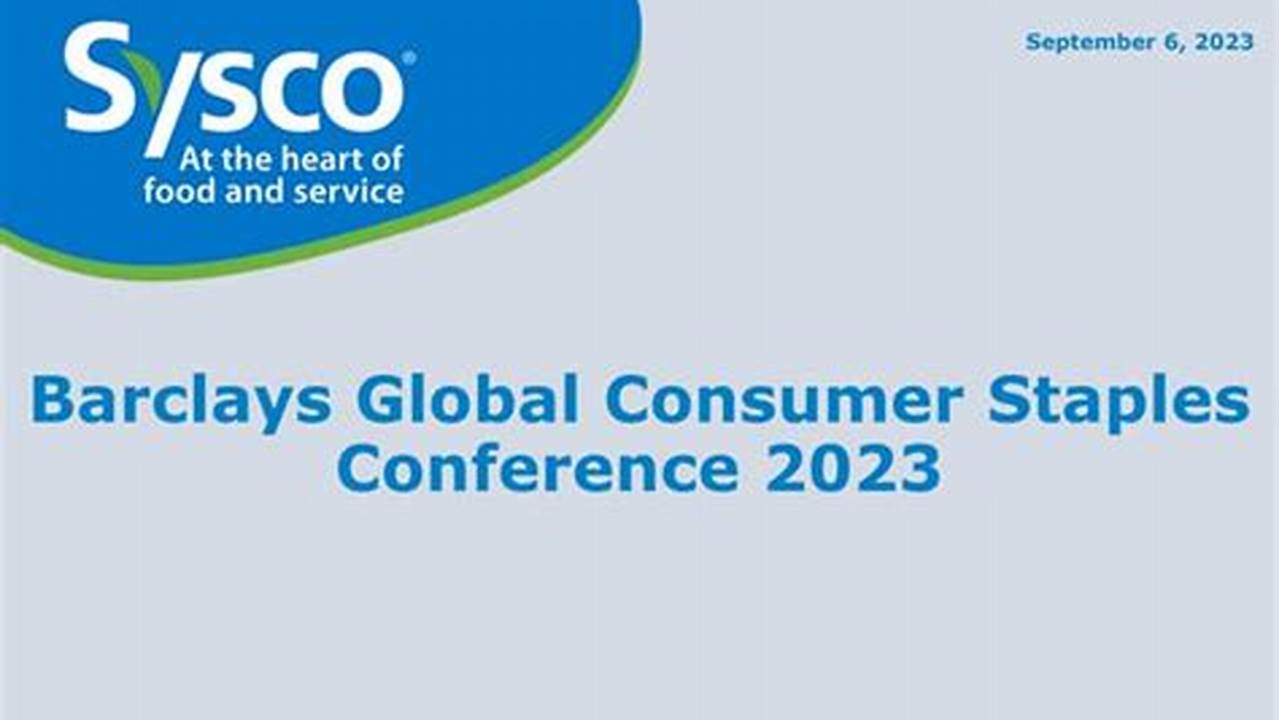 Barclays Consumer Staples Conference 2024