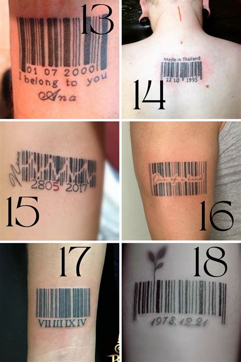 25 Graphic Barcode Tattoo Meanings Placement Ideas (2019)