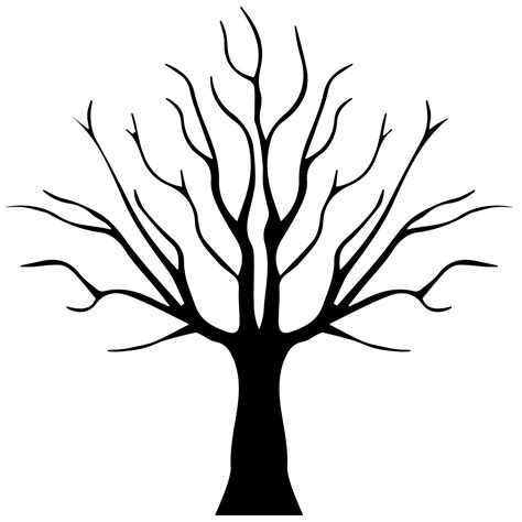 Bare Tree Outline Printable