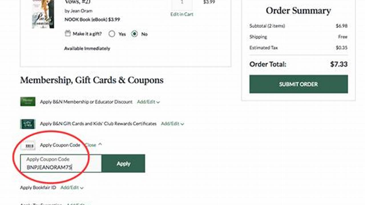 Barnes And Noble Discount Code 2024