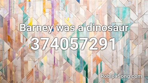 Barney Roblox ID