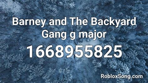 Barney Theme Song : G Major - Roblox Song ID - Roblox Music