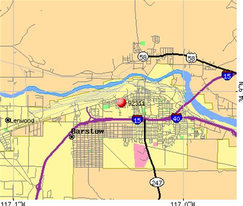 Barstow Zip Code Map