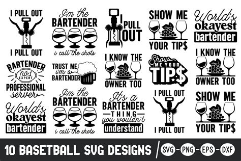 Sip in Style: Raise the Bar with Our Glamorous Bartender SVG Designs