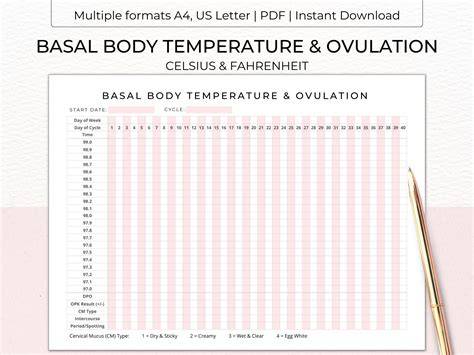 Basal Body Chart Examples