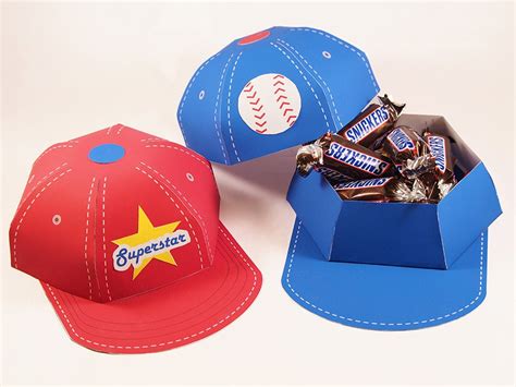 Baseball Cap Gift Box Template Free