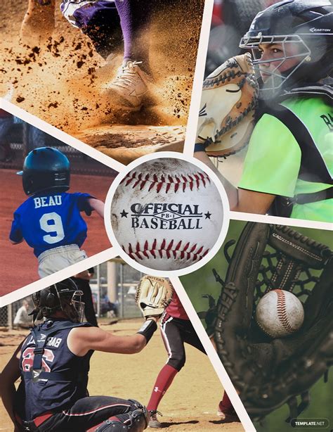 Baseball Collage Templates